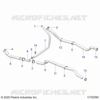 ENGINE, SISTEMA DI RAFFREDDAMENTO, HOSES