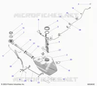 SISTEMA DI ALIMENTAZIONE CARBURANTE, FUEL TANK ASM.