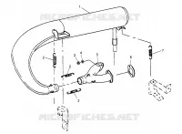 IMPIANTO DI SCARICO 500 CARB 0962764, 500 CARB SKS 0962564,  500 CARB SKS E96256 (4931873187C009)