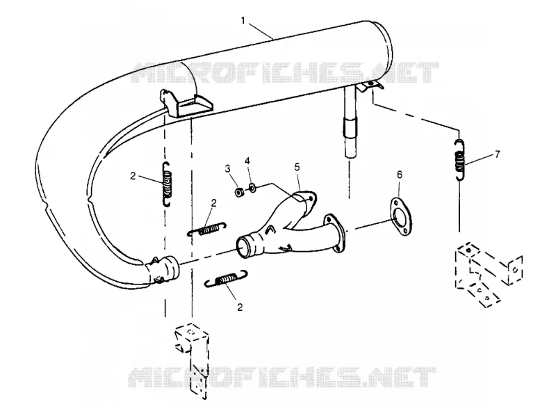 IMPIANTO DI SCARICO 500 CARB 0962764, 500 CARB SKS 0962564,  500 CARB SKS E96256 (4931873187C009)