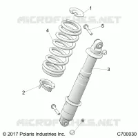SUSPENSION, REAR SHOCK MONTAGGIO