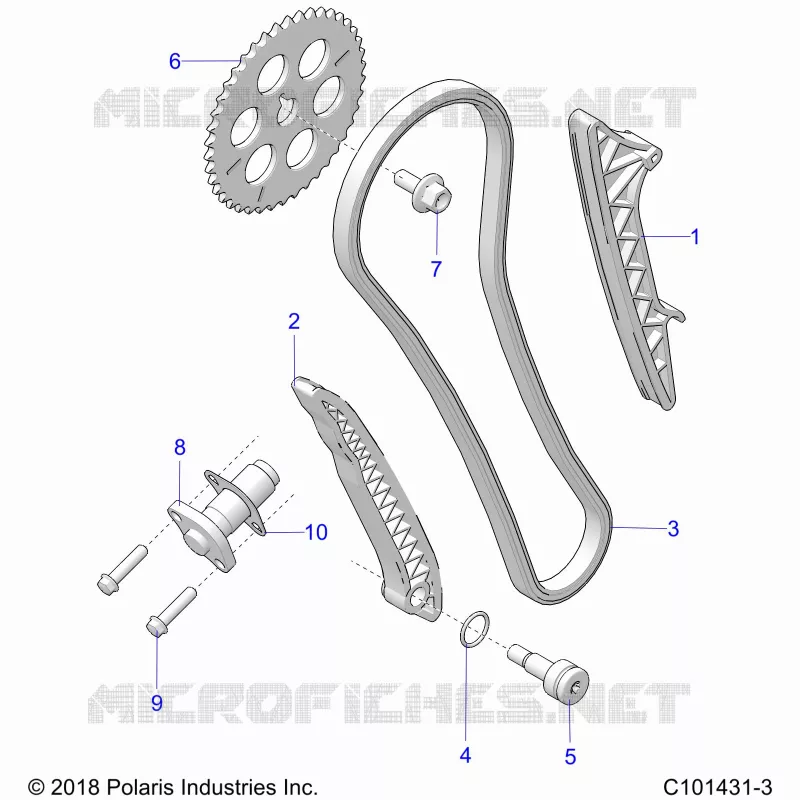 CAM CATENA AND TENSIONER