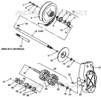 TRASMISSIONE ASSEMBLY LITE/0933433,STARLITE/0933427 and  LITE DELUXE/0933431 (4922972297015A)