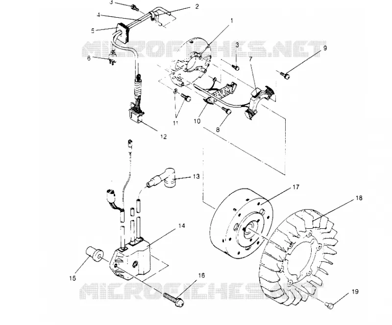 MAGNETO ASSEMBLY LITE 0953433, STARLITE 0953427  AND LITE DELUXE 0953431 (4928902890D005)