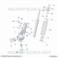 SUSPENSION, ANTERIORE MONTANTE