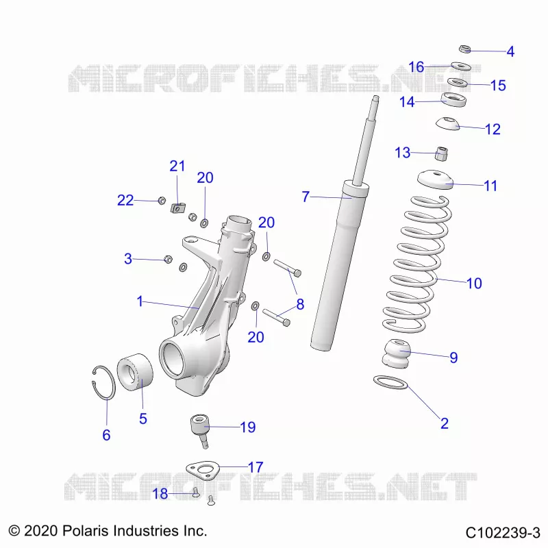 SUSPENSION, ANTERIORE MONTANTE