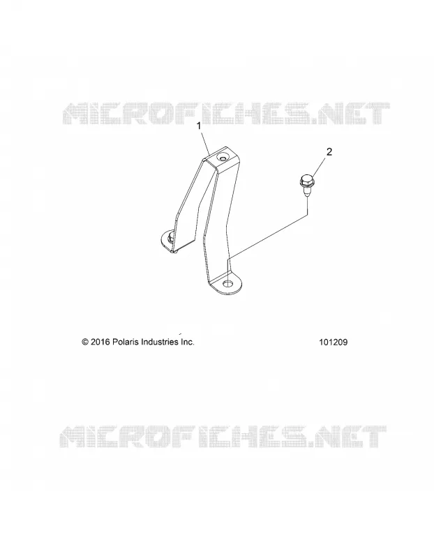 TELAIO, FUEL TANK SUPPORT BRACKET -A19SDA57R1/SDE57R1 (101209)