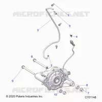 TRASMISSIONE, FRONT GEARCASE MOUNTING
