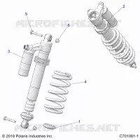 SUSPENSION, SHOCK ANTERIORE MOUNTING