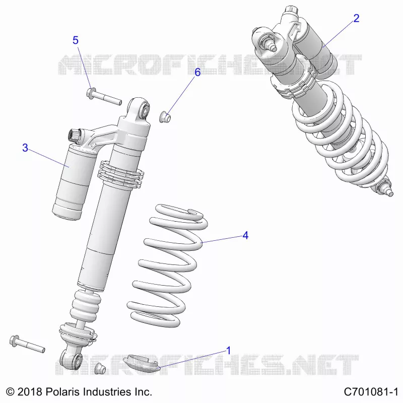 SUSPENSION, SHOCK ANTERIORE MOUNTING