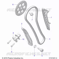 CAM CATENA AND TENSIONER