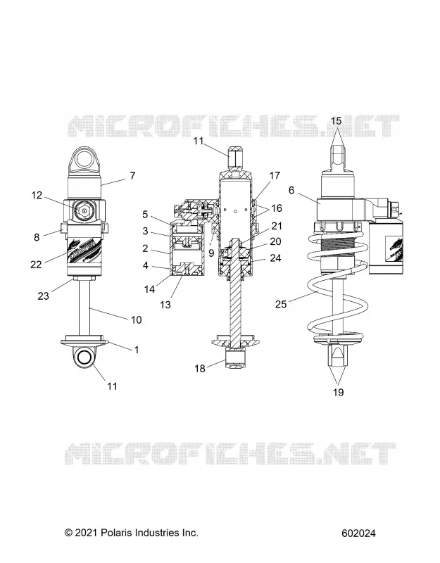 SUSPENSION, SHOCK ANTERIORE TRACK, VELOCITY 7045536