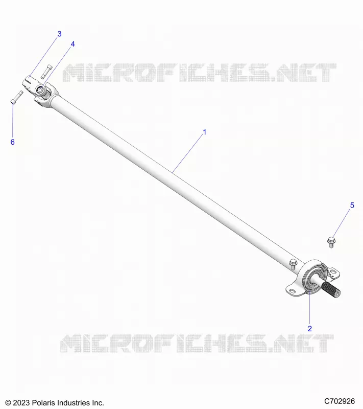 TRASMISSIONE, REAR PROP SHAFT
