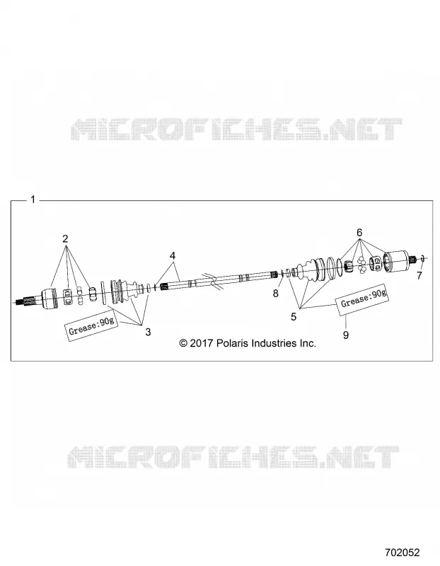 TRASMISSIONE, REAR HALF SHAFT
