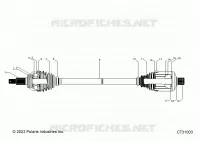 TRASMISSIONE, REAR HALF SHAFT