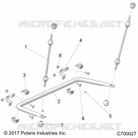 SUSPENSION, REAR BARRA DI STABILIZZAZIONE