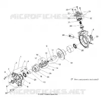 TRASMISSIONE, FRONT SCATOLA DEGLI INGRANAGGI INTERNALS