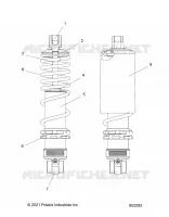 SUSPENSION, SHOCK ANTERIORE TRACK