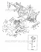 MOTORE/SUPPORTO MARMITTA  350 4X4