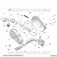 TRASMISSIONE, CLUTCH COVER AND DUCTING