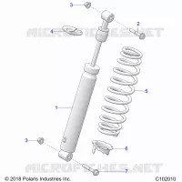 SUSPENSION, AMMORTIZZATORE POSTERIORE