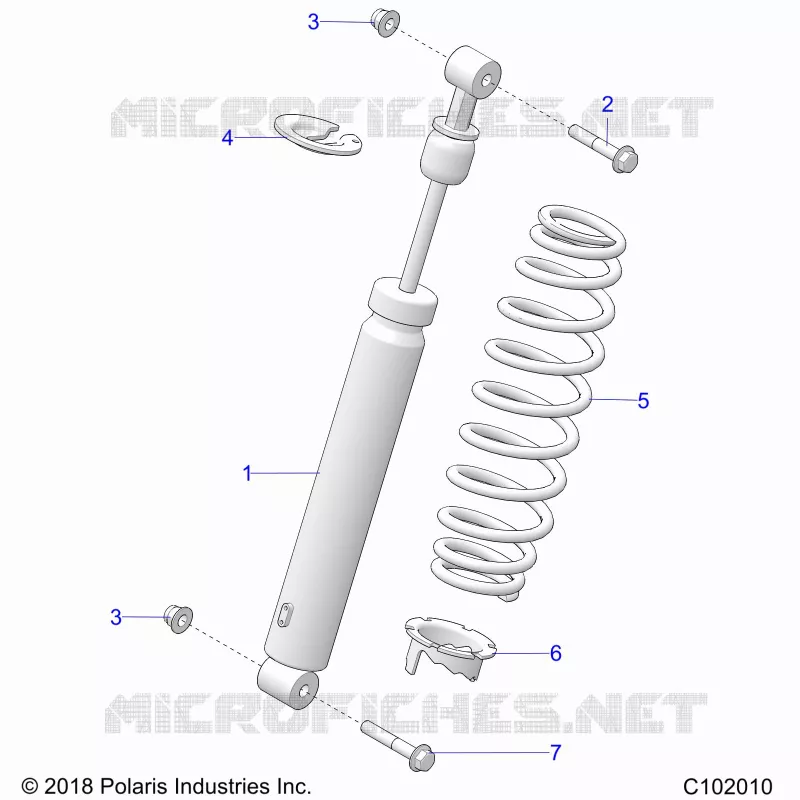 SUSPENSION, AMMORTIZZATORE POSTERIORE