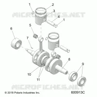 ENGINE, PISTON AND ALBERO MOTORE