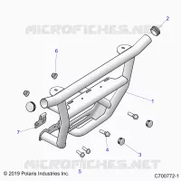 CHASSIS, FRONT PARAURTI 