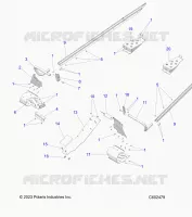 CHASSIS, PROTEZIONE FRIZIONE, FOOTRESTS, TUNNEL GRIPS