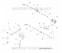 MOTORE, CARBURATORE MOUNTING AND CARBURANTE LINES