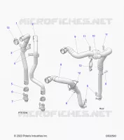 ENGINE, RAFFREDDAMENTO DELL'OLIO HOSES