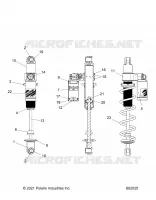 SUSPENSION, AMMORTIZZATORE POSTERIORE TRACK, VELOCITY 7045537