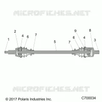 TRASMISSIONE, FRONT HALF SHAFT