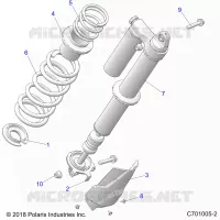 SUSPENSION, REAR SHOCK MONTAGGIO