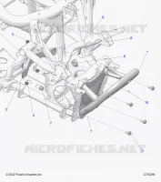 CHASSIS, FRONT GEARCASE AND PARAURTI ANTERIORE