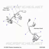 ELETTRICO, WIRE HARNESS, HOOD, ELEC. START