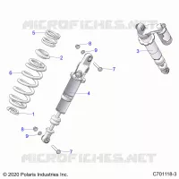 SUSPENSION, REAR SHOCK MONTAGGIO