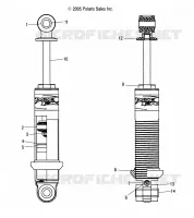 SHOCK ANTERIORE TRACK (RYDE FX/7043178)