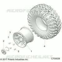 OPT, MACHINED BLACK. ALUMINUM RUOTA POSTERIORES