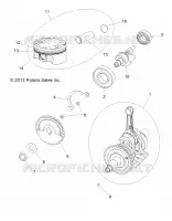MOTORE, ALBERO MOTORE, PISTONE AND BALANCE SHAFT