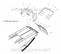 PARAURTI POSTERIORE, SNOWFLAP, AND FANALE POSTERIORE HOUSING