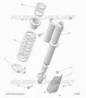 SUSPENSION, REAR SHOCK MONTAGGIO, STANDARD/PREMIUM