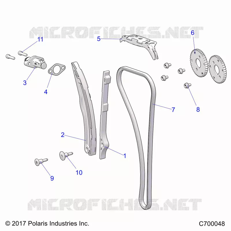 CAM CATENA AND TENSIONER
