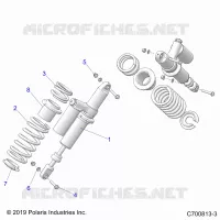 SUSPENSION, REAR SHOCK MONTAGGIO