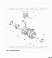 ENGINE, PISTON AND ALBERO MOTORE