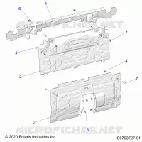 CARROZZERIA POSTERIORE CLOSEOFF, CENTER PANELS