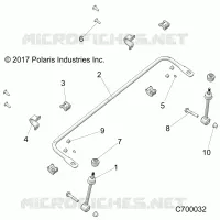 SUSPENSION, FRONT BARRA DI STABILIZZAZIONE