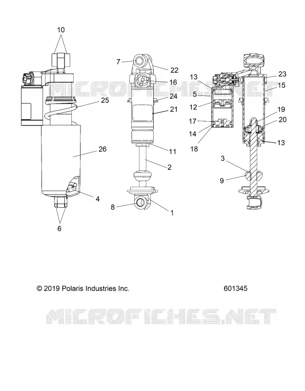 SUSPENSION, SHOCK ANTERIORE TRACK (7045300)