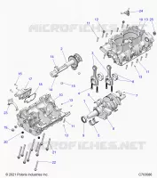 ENGINE, CRANKCASE AND ALBERO MOTORE