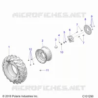 RUOTE, FRONT TIRE AND BRAKE DISC
